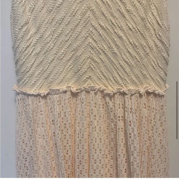 Anthropologie Meadow Rue Florence MIDI Dress in Cream S - Picture 5 of 16